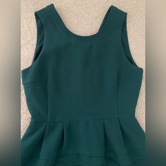 Madewell Midnight Green Sleeveless Dress - Picture 5 of 11